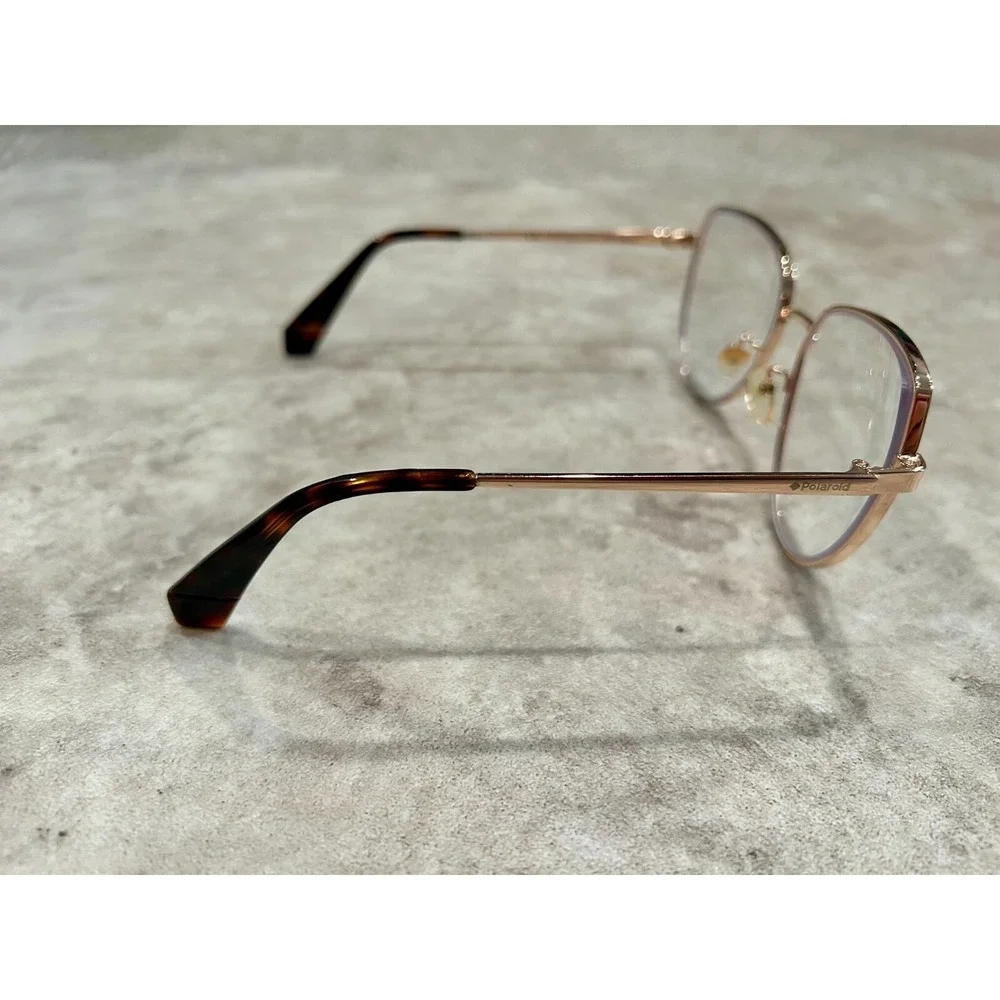 Polaroid PLD 6073/F/S/X ROSE GOLD Oval Sunglasses Rx compatible. Authentic